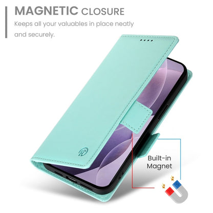 For Redmi K70 Ultra Side Buckle Magnetic Frosted Leather Phone Case(Mint Green) - Xiaomi Cases by PMC Jewellery | Online Shopping South Africa | PMC Jewellery | Buy Now Pay Later Mobicred