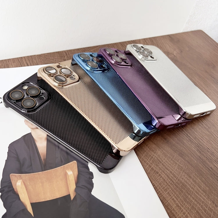 For iPhone 14 Pro Electroplated PC Frameless Cooling Phone Case(Purple) - iPhone 14 Pro Cases by PMC Jewellery | Online Shopping South Africa | PMC Jewellery | Buy Now Pay Later Mobicred