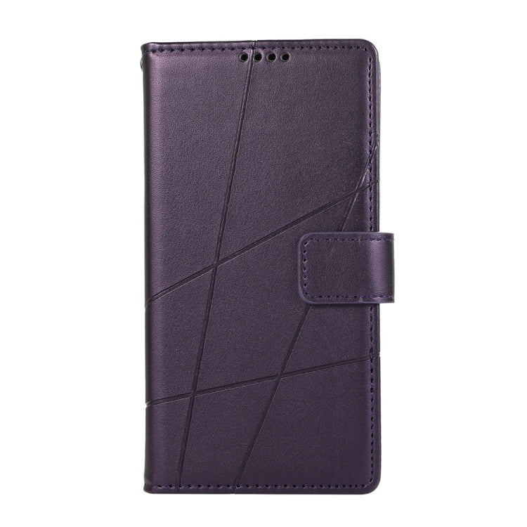 For Redmi K70 Ultra PU Genuine Leather Texture Embossed Line Phone Case(Purple) - Xiaomi Cases by PMC Jewellery | Online Shopping South Africa | PMC Jewellery | Buy Now Pay Later Mobicred