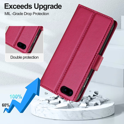 For iPhone 7 Plus / 8 Plus LC.IMEEKE L2 Series Detachable Magsafe PU Phone Case with Lanyard(Red) - More iPhone Cases by LC.IMEEKE | Online Shopping South Africa | PMC Jewellery | Buy Now Pay Later Mobicred