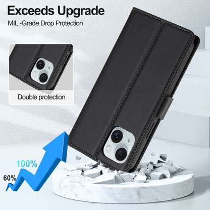 For iPhone 13 LC.IMEEKE L2 Series Detachable Magsafe PU Phone Case with Lanyard(Black) - iPhone 13 Cases by LC.IMEEKE | Online Shopping South Africa | PMC Jewellery | Buy Now Pay Later Mobicred