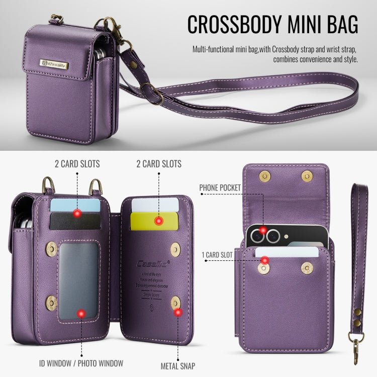 For Samsung Z Flip Series CaseMe Me50 Mini Lanyard Universal Bag(Purple) - Galaxy Z Flip6 5G Cases by CaseMe | Online Shopping South Africa | PMC Jewellery | Buy Now Pay Later Mobicred