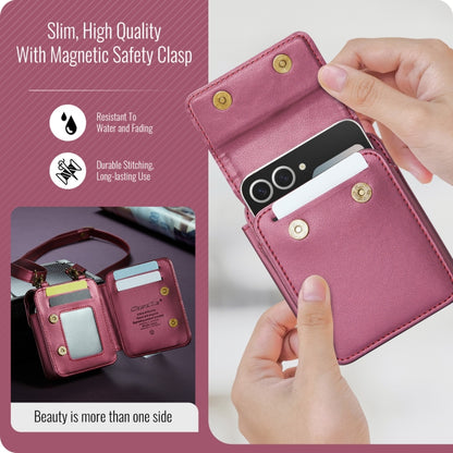 For Samsung Z Flip Series CaseMe Me50 Mini Lanyard Universal Bag(Wine Red) - Galaxy Z Flip6 5G Cases by CaseMe | Online Shopping South Africa | PMC Jewellery | Buy Now Pay Later Mobicred