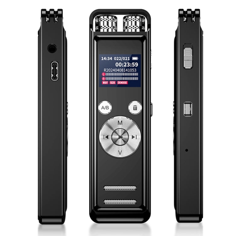 ZD43B Omnidirectional Dual Mic Smart Noise Reduction Voice Recorder, Memory:32GB(Black) - Recording Pen by PMC Jewellery | Online Shopping South Africa | PMC Jewellery | Buy Now Pay Later Mobicred