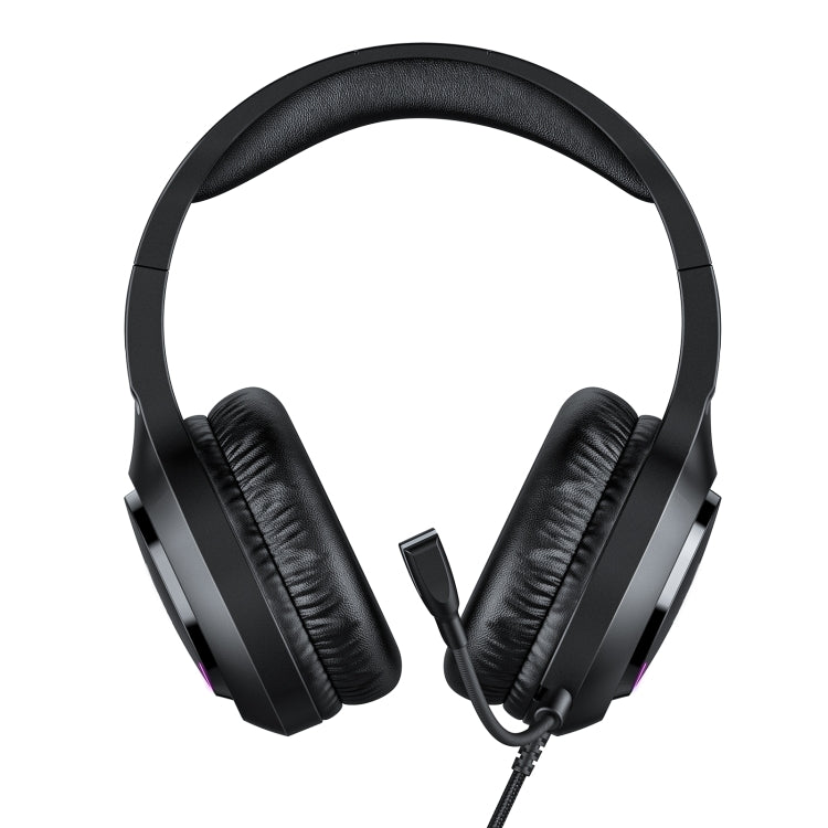 ONIKUMA X31 USB / 3.5mm Wired RGB Light Gaming Headset with Mic, Cable length: 2.2m(Black) - Multimedia Headset by ONIKUMA | Online Shopping South Africa | PMC Jewellery | Buy Now Pay Later Mobicred