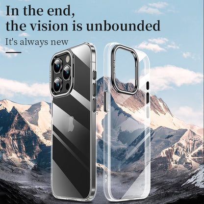 For iPhone 16 Pro SULADA PC + Aluminum Alloy Lens Holder Phone Case(Silver) - iPhone 16 Pro Cases by SULADA | Online Shopping South Africa | PMC Jewellery | Buy Now Pay Later Mobicred