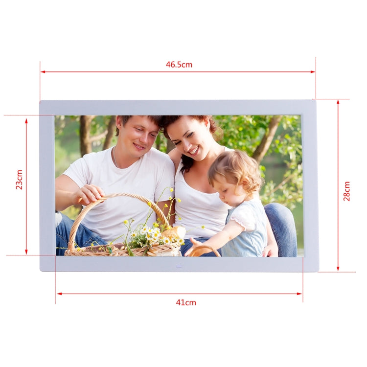 18.5 inch IPS Screen Digital Photo Frame, Plug Type:US Plug(White) - 15 inch Above by PMC Jewellery | Online Shopping South Africa | PMC Jewellery | Buy Now Pay Later Mobicred