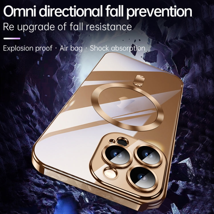 For iPhone 16 Pro SULADA MagSafe Plating TPU Shockproof Phone Soft Case(Gold) - iPhone 16 Pro Cases by SULADA | Online Shopping South Africa | PMC Jewellery | Buy Now Pay Later Mobicred