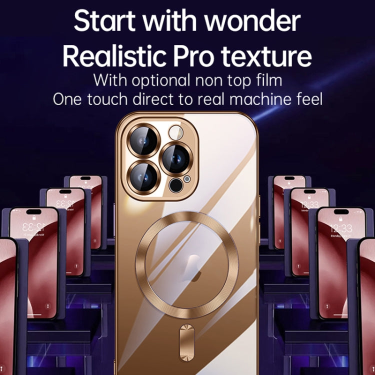 For iPhone 16 Pro Max SULADA MagSafe Plating TPU Shockproof Phone Soft Case(Gold) - iPhone 16 Pro Max Cases by SULADA | Online Shopping South Africa | PMC Jewellery | Buy Now Pay Later Mobicred