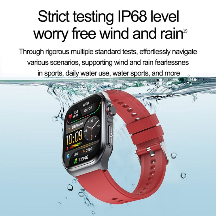 ET585 2.04 inch Nylon Strap IP68 Waterproof Smart Watch, Support ECG / Blood Composition Measurement(Green) - Smart Watches by PMC Jewellery | Online Shopping South Africa | PMC Jewellery | Buy Now Pay Later Mobicred