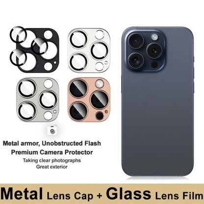 For iPhone 16 Pro / 16 Pro Max IMAK Metal Armor Premium Camera Protector Film(Grey) - iPhone 16 Pro Max Tempered Glass by imak | Online Shopping South Africa | PMC Jewellery | Buy Now Pay Later Mobicred