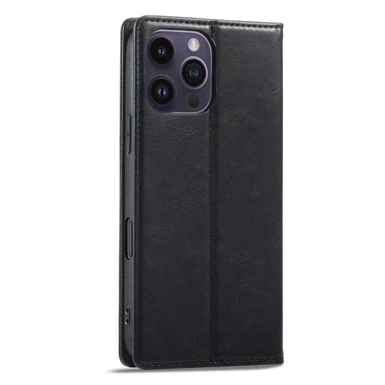 For iPhone 16 Pro LC.IMEEKE RFID Anti-theft Leather Phone Case(Black) - iPhone 16 Pro Cases by LC.IMEEKE | Online Shopping South Africa | PMC Jewellery | Buy Now Pay Later Mobicred