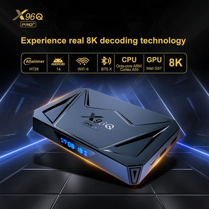 X96Q Pro+ Cortex-A55 Android 14 Octa-core CPU 4K HD Internet Set-top Box, RAM:4GB+32GB(US Plug) - Others by PMC Jewellery | Online Shopping South Africa | PMC Jewellery | Buy Now Pay Later Mobicred