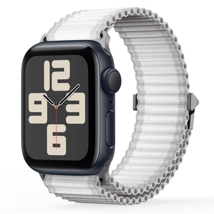 For Apple Watch SE 2023 40mm DUX DUCIS YC Series Ocean Nylon Watch Band(White) - Watch Bands by DUX DUCIS | Online Shopping South Africa | PMC Jewellery | Buy Now Pay Later Mobicred