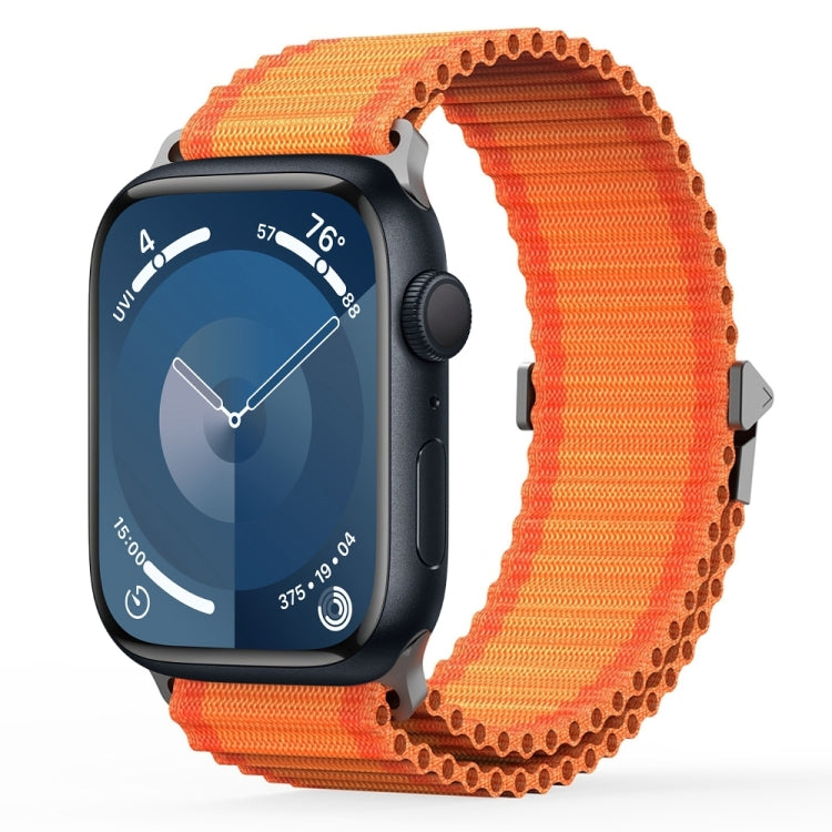 For Apple Watch Series 9 45mm DUX DUCIS YC Series Ocean Nylon Watch Band(Orange) - Watch Bands by DUX DUCIS | Online Shopping South Africa | PMC Jewellery | Buy Now Pay Later Mobicred