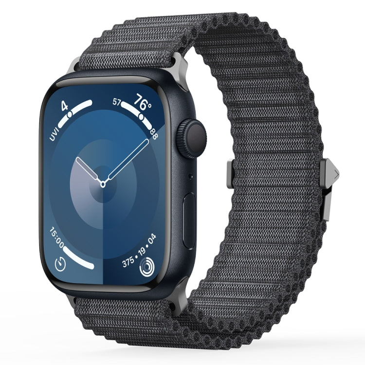 For Apple Watch Series 9 41mm DUX DUCIS YC Series Ocean Nylon Watch Band(Dark Grey) - Watch Bands by DUX DUCIS | Online Shopping South Africa | PMC Jewellery | Buy Now Pay Later Mobicred