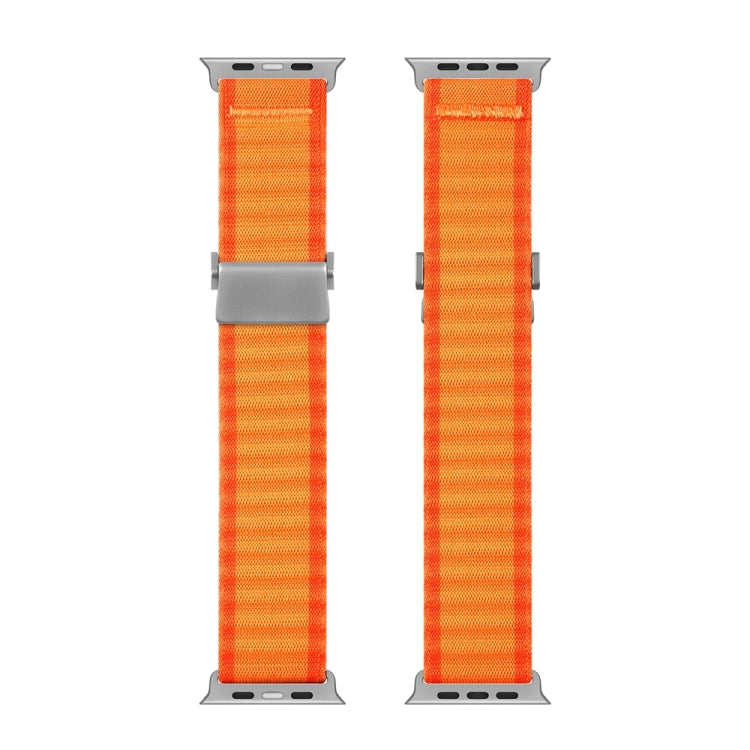 For Apple Watch Series 8 41mm DUX DUCIS YC Series Ocean Nylon Watch Band(Orange) - Watch Bands by DUX DUCIS | Online Shopping South Africa | PMC Jewellery | Buy Now Pay Later Mobicred