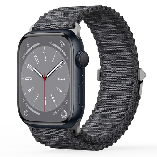 For Apple Watch Series 8 45mm DUX DUCIS YC Series Ocean Nylon Watch Band(Dark Grey) - Watch Bands by DUX DUCIS | Online Shopping South Africa | PMC Jewellery | Buy Now Pay Later Mobicred