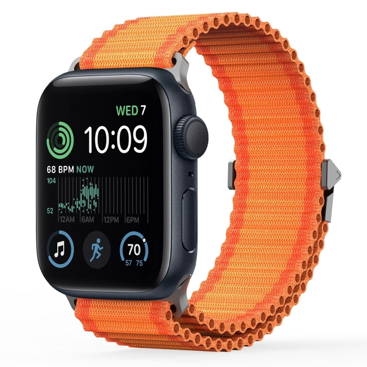 For Apple Watch SE 2022 44mm DUX DUCIS YC Series Ocean Nylon Watch Band(Orange) - Watch Bands by DUX DUCIS | Online Shopping South Africa | PMC Jewellery | Buy Now Pay Later Mobicred