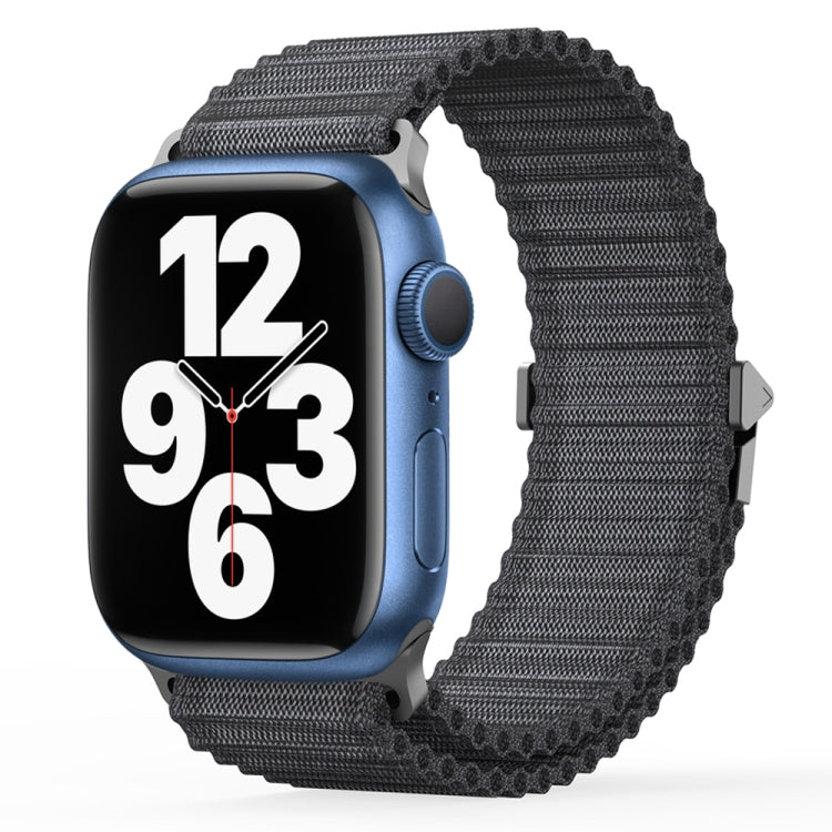 For Apple Watch Series 7 41mm DUX DUCIS YC Series Ocean Nylon Watch Band(Dark Grey) - Watch Bands by DUX DUCIS | Online Shopping South Africa | PMC Jewellery | Buy Now Pay Later Mobicred