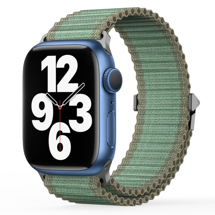 For Apple Watch Series 7 45mm DUX DUCIS YC Series Ocean Nylon Watch Band(Green) - Watch Bands by DUX DUCIS | Online Shopping South Africa | PMC Jewellery | Buy Now Pay Later Mobicred