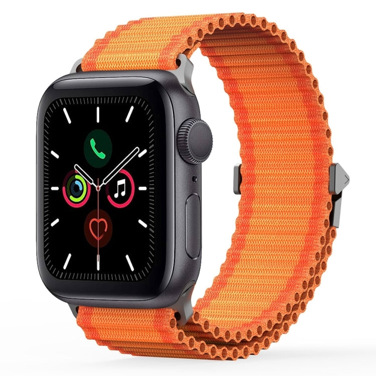 For Apple Watch Series 5 44mm DUX DUCIS YC Series Ocean Nylon Watch Band(Orange) - Watch Bands by DUX DUCIS | Online Shopping South Africa | PMC Jewellery | Buy Now Pay Later Mobicred