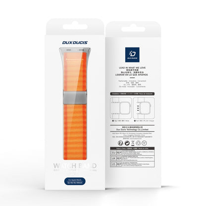 For Apple Watch Series 5 40mm DUX DUCIS YC Series Ocean Nylon Watch Band(Orange) - Watch Bands by DUX DUCIS | Online Shopping South Africa | PMC Jewellery | Buy Now Pay Later Mobicred