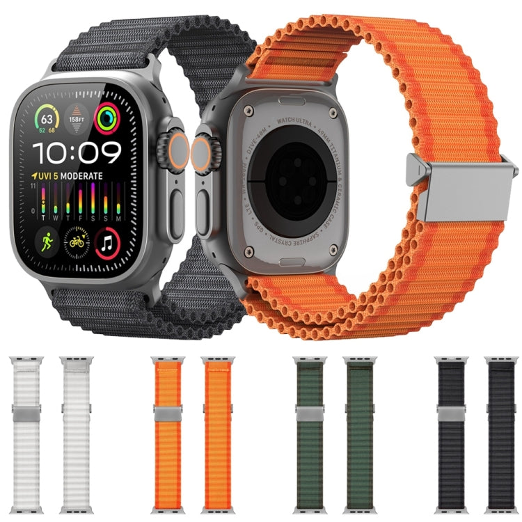 For Apple Watch Series 3 42mm DUX DUCIS YC Series Ocean Nylon Watch Band(Orange) - Watch Bands by DUX DUCIS | Online Shopping South Africa | PMC Jewellery | Buy Now Pay Later Mobicred