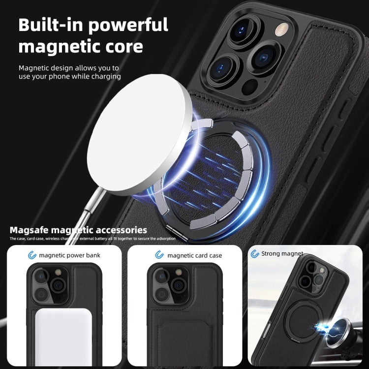 For iPhone 16 Pro Max Yashi 360 Degree Rotating MagSafe Holder Phone Case(Black) - iPhone 16 Pro Max Cases by PMC Jewellery | Online Shopping South Africa | PMC Jewellery | Buy Now Pay Later Mobicred