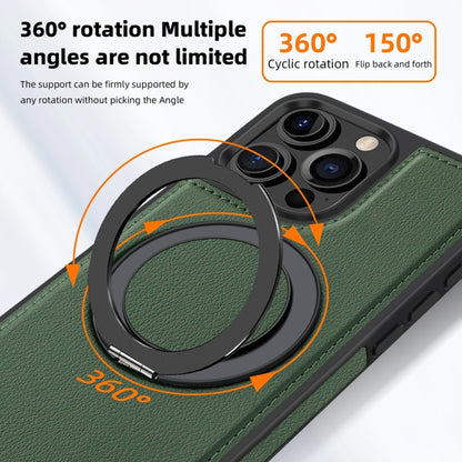 For iPhone 16 Pro Yashi 360 Degree Rotating MagSafe Holder Phone Case(Dark Green) - iPhone 16 Pro Cases by PMC Jewellery | Online Shopping South Africa | PMC Jewellery | Buy Now Pay Later Mobicred