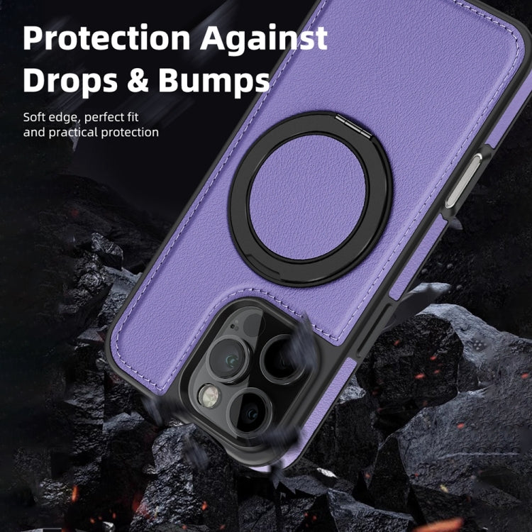 For iPhone 16 Yashi 360 Degree Rotating MagSafe Holder Phone Case(Purple) - iPhone 16 Cases by PMC Jewellery | Online Shopping South Africa | PMC Jewellery | Buy Now Pay Later Mobicred