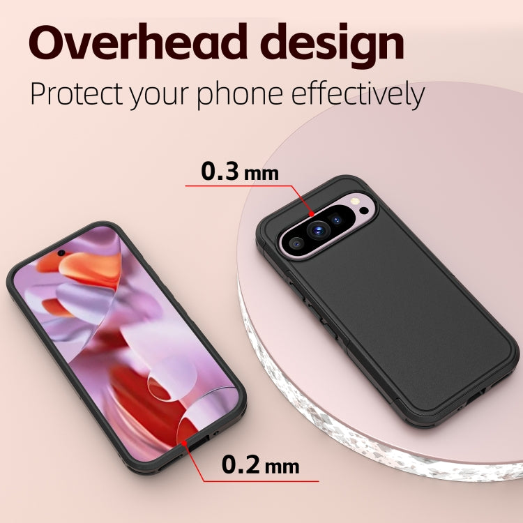 For Google Pixel 9 Pro RedPepper Armor PC Hybrid TPU Phone Case(Black) - Google Cases by RedPepper | Online Shopping South Africa | PMC Jewellery | Buy Now Pay Later Mobicred