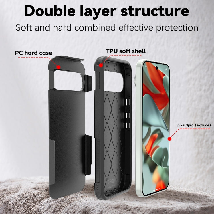 For Google Pixel 9 Pro XL RedPepper Armor PC Hybrid TPU Phone Case(Black) - Google Cases by RedPepper | Online Shopping South Africa | PMC Jewellery | Buy Now Pay Later Mobicred