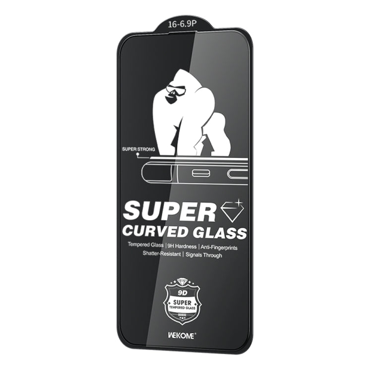 For iPhone 16 Pro Max WK WTP-091 King Kong 6D Curved HD Tempered Glass Film - iPhone 16 Pro Max Tempered Glass by WK | Online Shopping South Africa | PMC Jewellery | Buy Now Pay Later Mobicred