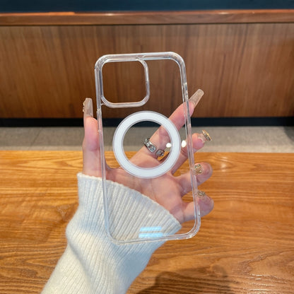 For iPhone 16 Plus Clear Acrylic TPU MagSafe Phone Case(Transparent) - iPhone 16 Plus Cases by PMC Jewellery | Online Shopping South Africa | PMC Jewellery | Buy Now Pay Later Mobicred