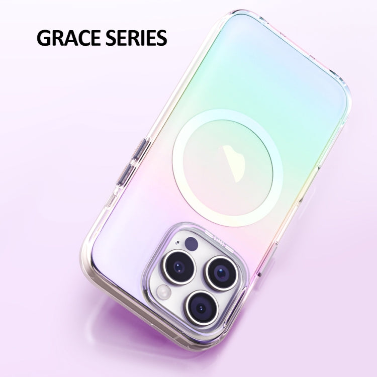 For iPhone 16 TGVIS Grace Series MagSafe Magnetic Phone Case(Purple) - iPhone 16 Cases by TGVIS | Online Shopping South Africa | PMC Jewellery | Buy Now Pay Later Mobicred