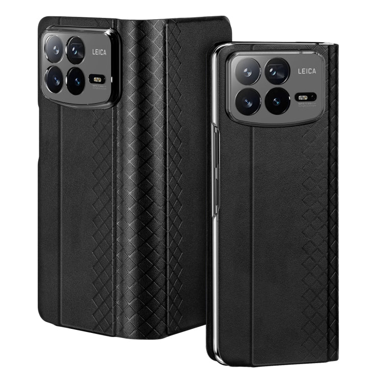 For Xiaomi Mix Fold 4 DUX DUCIS Bril Series PU + TPU Phone Case(Black) - Xiaomi Cases by DUX DUCIS | Online Shopping South Africa | PMC Jewellery | Buy Now Pay Later Mobicred