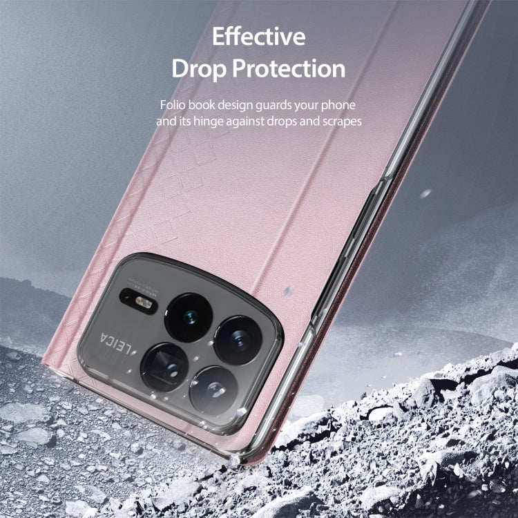 For Xiaomi Mix Fold 4 DUX DUCIS Bril Series PU + TPU Phone Case(Pink) - Xiaomi Cases by DUX DUCIS | Online Shopping South Africa | PMC Jewellery | Buy Now Pay Later Mobicred