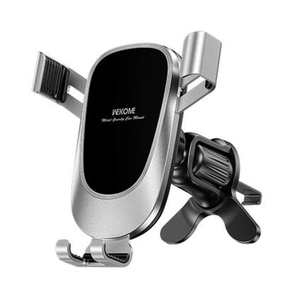 WEKOME WA-S58 K-Captain Metal Car Air Outlet Gravity Holder(Silver) - Car Holders by WK | Online Shopping South Africa | PMC Jewellery | Buy Now Pay Later Mobicred