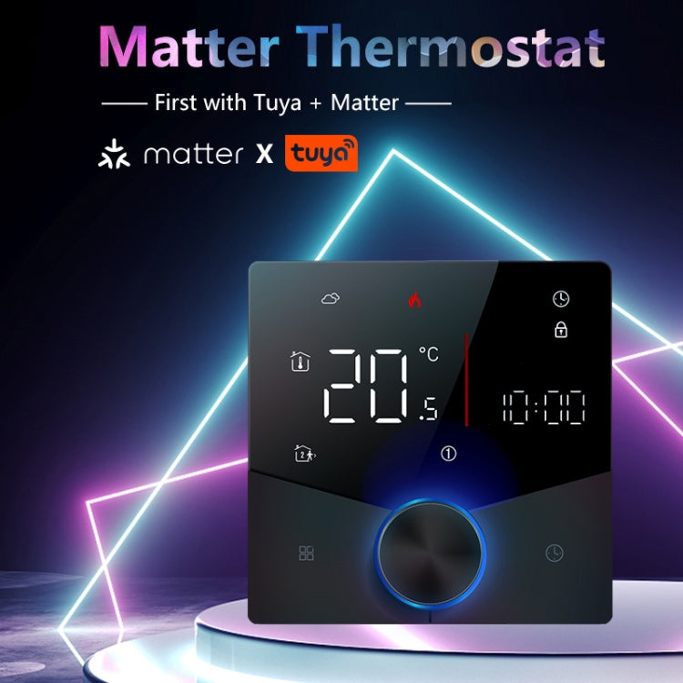 BHT-009GBLW-MT Electric Heating WiFi Smart Home LED Thermostat with Matter(White) - Thermostat & Thermometer by PMC Jewellery | Online Shopping South Africa | PMC Jewellery | Buy Now Pay Later Mobicred