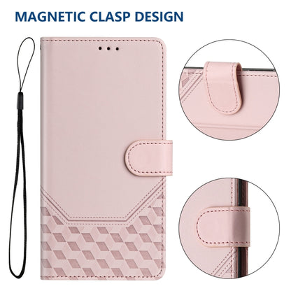 For Ulefone Note 18 Ultra Honeycomb Embossing RFID Leather Phone Case(Pink) - Ulefone Cases by PMC Jewellery | Online Shopping South Africa | PMC Jewellery | Buy Now Pay Later Mobicred