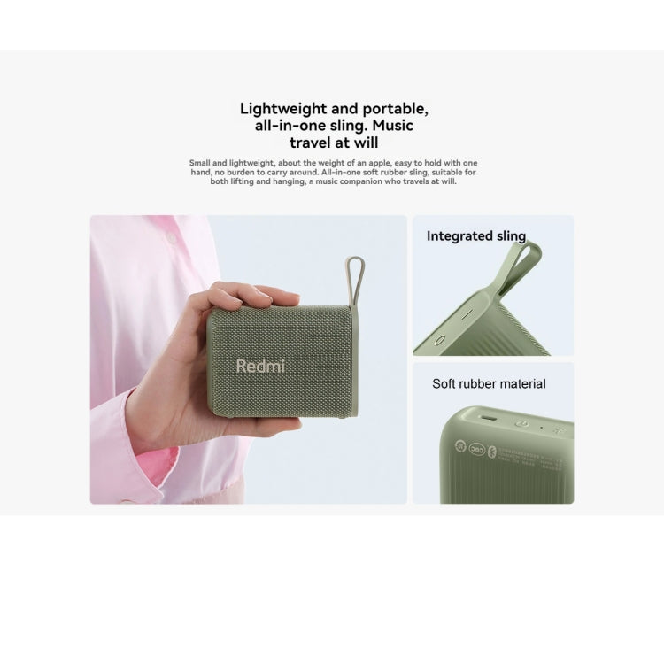 Xiaomi Redmi IP67 Waterproof Portable Bluetooth Speaker(Green) - Mini Speaker by Xiaomi | Online Shopping South Africa | PMC Jewellery | Buy Now Pay Later Mobicred