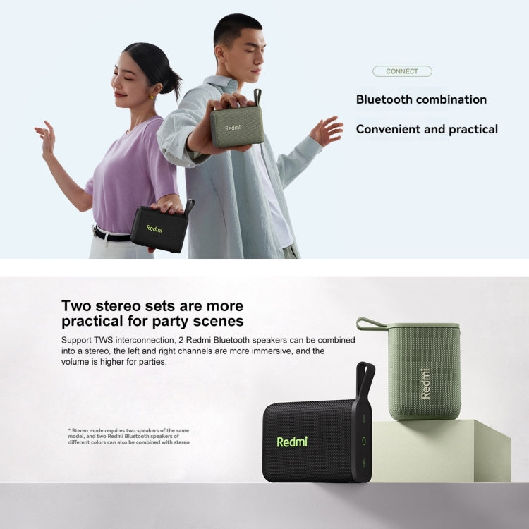 Xiaomi Redmi IP67 Waterproof Portable Bluetooth Speaker(Green) - Mini Speaker by Xiaomi | Online Shopping South Africa | PMC Jewellery | Buy Now Pay Later Mobicred