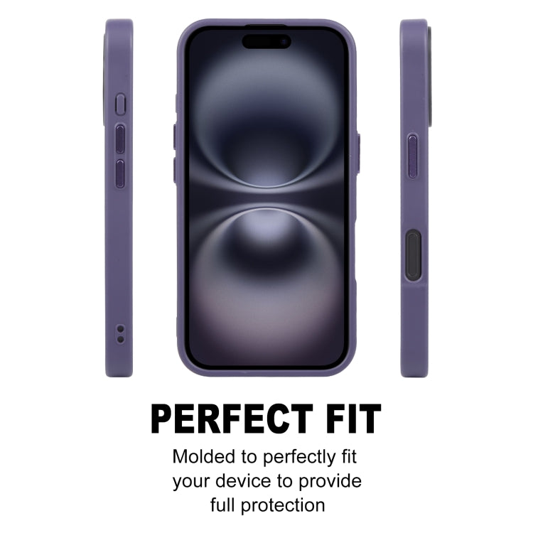 For iPhone 16 GEBEI Skin Feel MagSafe Magnetic Phone Case(Purple) - iPhone 16 Cases by GEBEI | Online Shopping South Africa | PMC Jewellery | Buy Now Pay Later Mobicred