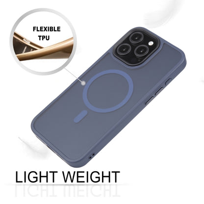 For iPhone 16 Pro Max GEBEI Skin Feel MagSafe Magnetic Phone Case(Blue) - iPhone 16 Pro Max Cases by GEBEI | Online Shopping South Africa | PMC Jewellery | Buy Now Pay Later Mobicred