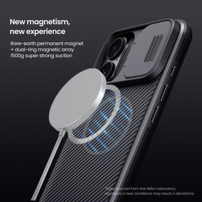 For iPhone 16 NILLKIN CamShield Pro Magnetic PC Phone Case(Black) - iPhone 16 Cases by NILLKIN | Online Shopping South Africa | PMC Jewellery | Buy Now Pay Later Mobicred