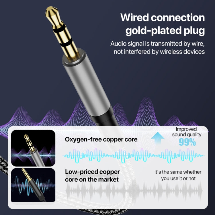 2 in 1 8 Pin, USB-C / Type-C to 3.5mm Car AUX Audio Adapter Cable, Length:1m(Grey) - Video & Audio Cable by PMC Jewellery | Online Shopping South Africa | PMC Jewellery | Buy Now Pay Later Mobicred