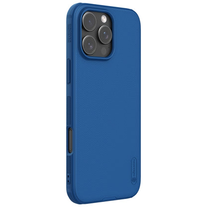 For iPhone 16 Pro NILLKIN Frosted Shield Pro Magnetic Magsafe Phone Case(Blue) - iPhone 16 Pro Cases by NILLKIN | Online Shopping South Africa | PMC Jewellery | Buy Now Pay Later Mobicred