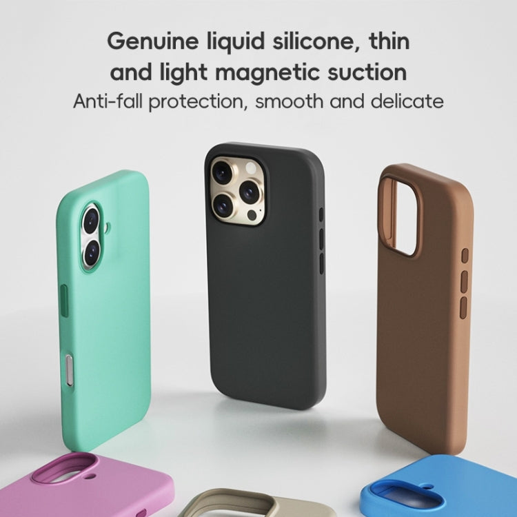 For iPhone 16 Pro ZGA Colorful Liquid Silicone Magsafe Phone Case(Grey) - iPhone 16 Pro Cases by ZGA | Online Shopping South Africa | PMC Jewellery | Buy Now Pay Later Mobicred