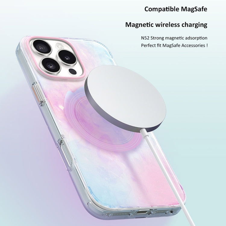 For iPhone 16 Pro TGVIS Grace Series MagSafe Magnetic Phone Case(Daisy) - iPhone 16 Pro Cases by TGVIS | Online Shopping South Africa | PMC Jewellery | Buy Now Pay Later Mobicred